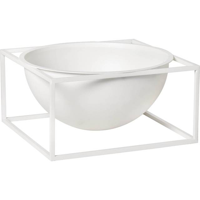 Audo - Kubus Bowl Centerpiece Small - weiß/lackiert/LxBxH 14x14x7cm - white (14.0 x 14.0 x 7.0cm)