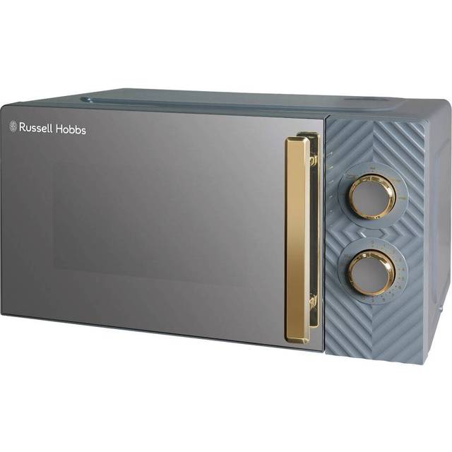 RUSSELL HOBBS Groove RHMM723G Compact Solo Microwave - Grey & Gold, Gold,Silver/Grey