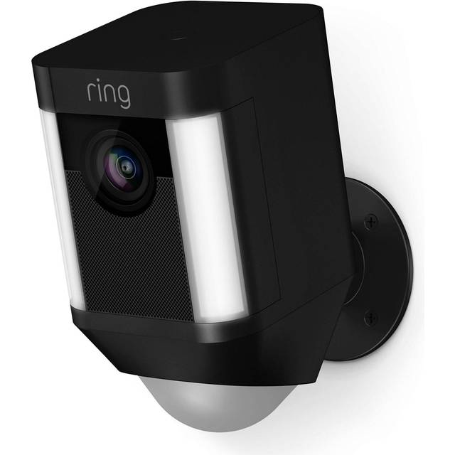 Ring Spotlight Cam 1080p Outdoor Wi-Fi Camera with Night Vision (Battery-Powered, Black)