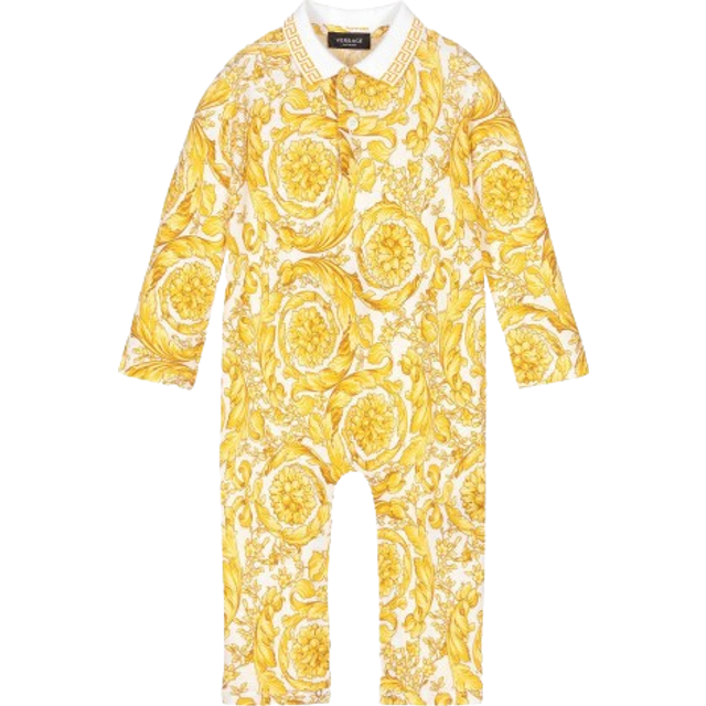 Versace White & Gold Barocco Romper - 9-12 month