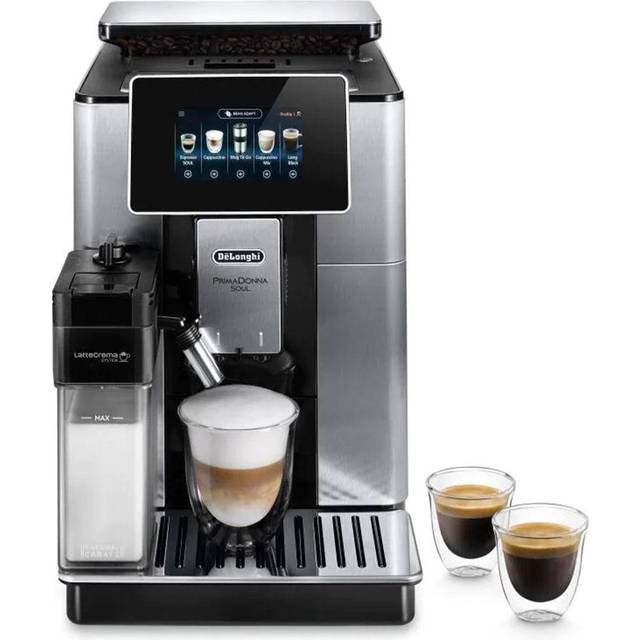 De'Longhi PrimaDonna Soul Fully Automatic Bean to Cup Machine - SilverBlack