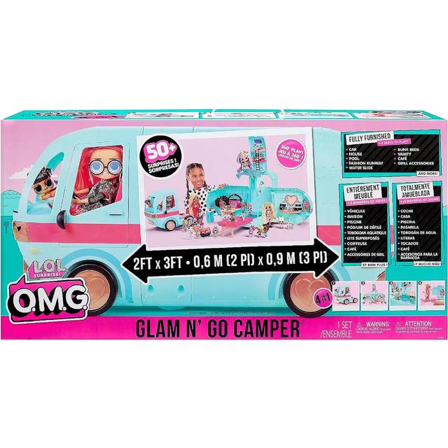 LOL Glam N Go Husbil LOL Surprise Glampers Husbil 4-i-1