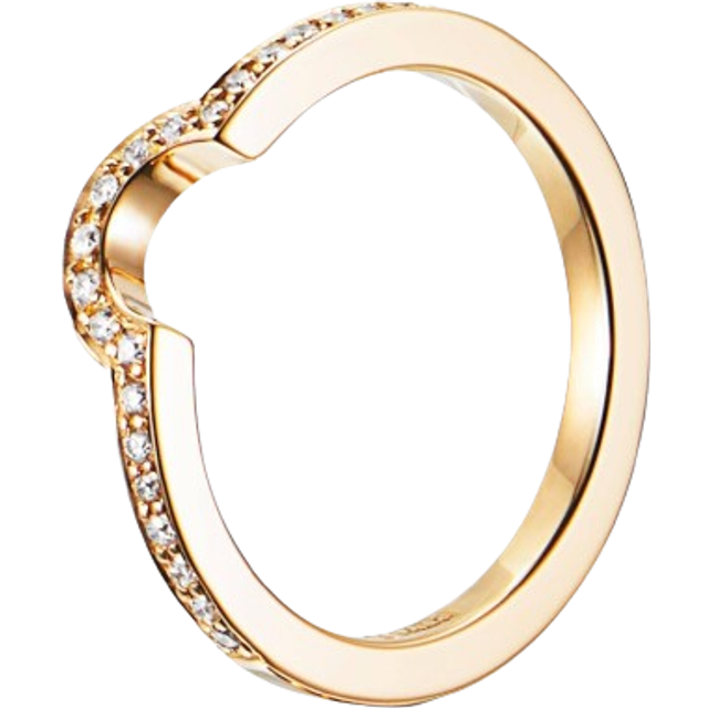 Efva Attling You & Me Threesome Ring 16.75 MM - GULD