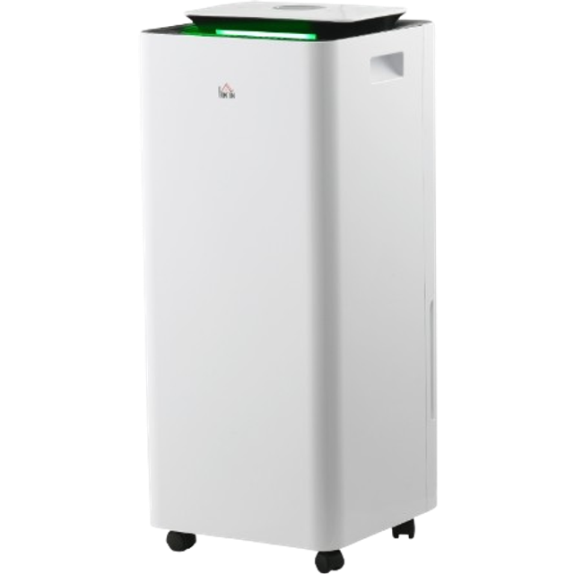 Homcom 3500ml Portable Dehumidifier With Air Purifier, 24h Timer, 5 Modes, 16l/day, For Home Laundry, White