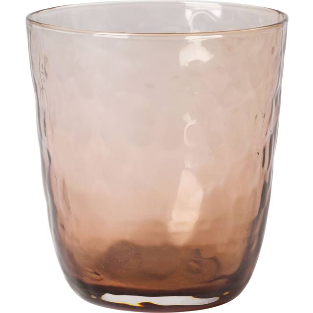 Broste Copenhagen Hammered drinking glass 33.5 cl Blue