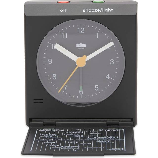 Braun Bc05b Classic Analog Travel Crescendo Alarm Low Noise Public Desk Clock BC05B