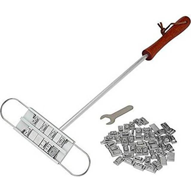 Barbecue Tool Kit, BBQ Branding Iron Cooking Letters Set Barbecue Steak Names Tool BBQ Grill Branding Iron with 55 Changeable Letters Meat Steak DIY