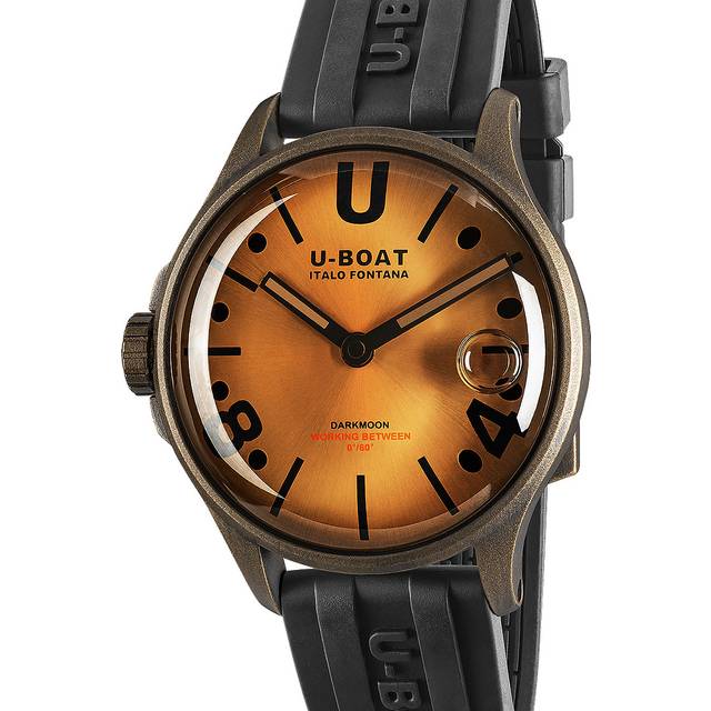 U-Boat Darkmoon 40 Brown Black Curve Vintage