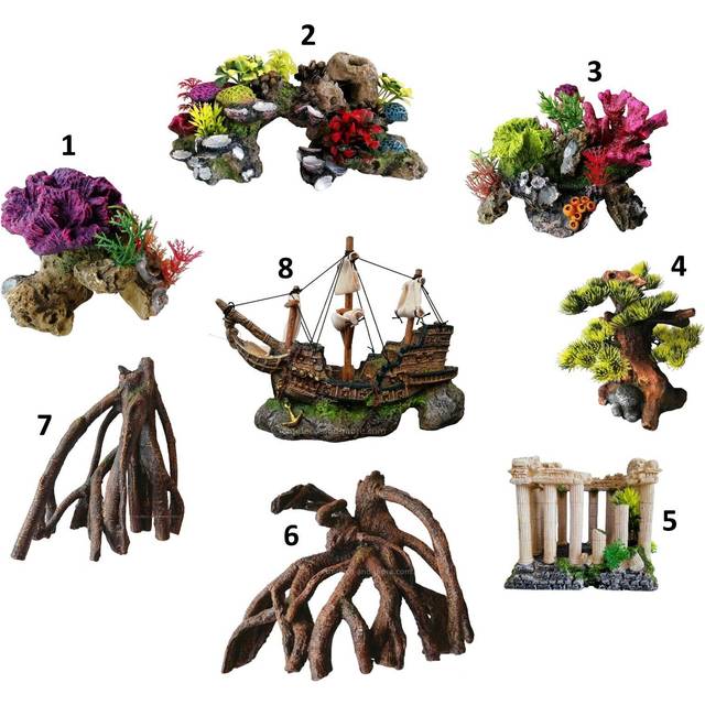 Aquarium decoration with plants Nobby Pet Coral Stone - Violet