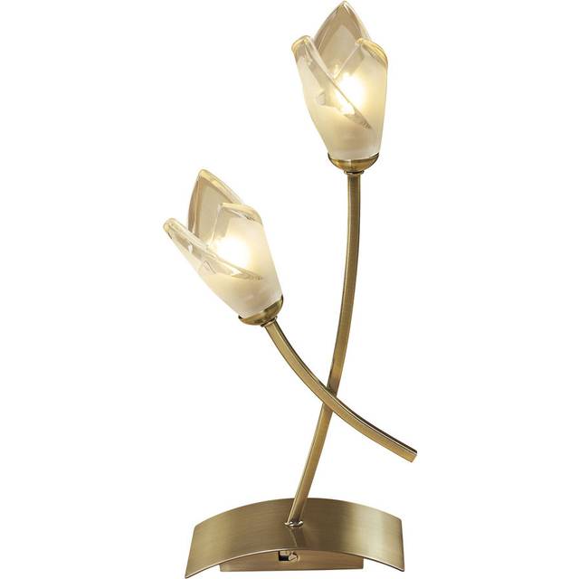 Mantra M0182AB Pietra Table Lamp 2 Light G9 Antique Brass