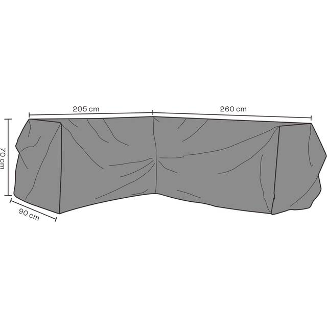 Brafab, Möbelskydd Hörnsoffa 260/205x70 cm Premium