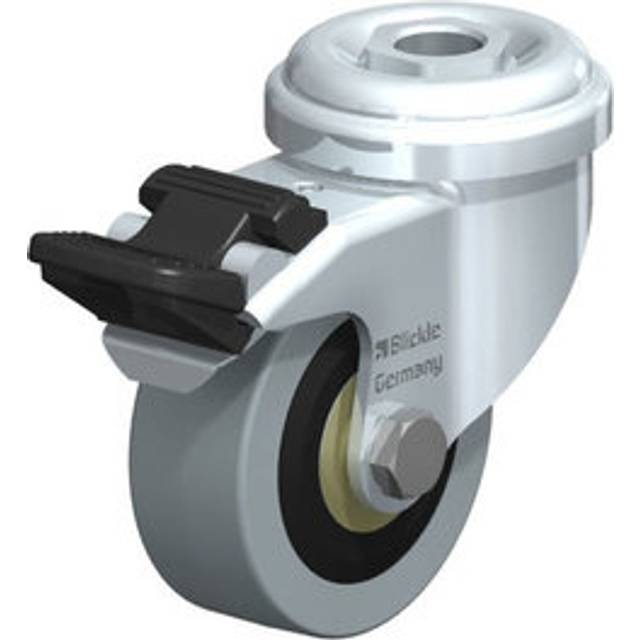 Blickle plate dimensions 43 mm, with stop, plate dimensions 43 mm, with stop, wheel Ø 50 mm, max. load 40 kg