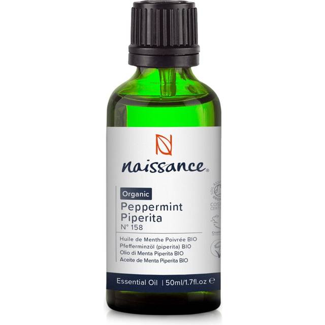 Naissance Ekologisk Pepparmynta (Piperita) Eterisk Olja (nr 158) 50 ml - Ren, Naturlig, Certifierad Organisk, Grymhetsfri, Vegansk och Outspädd - För Användning i Aromaterapi och Diffusorer