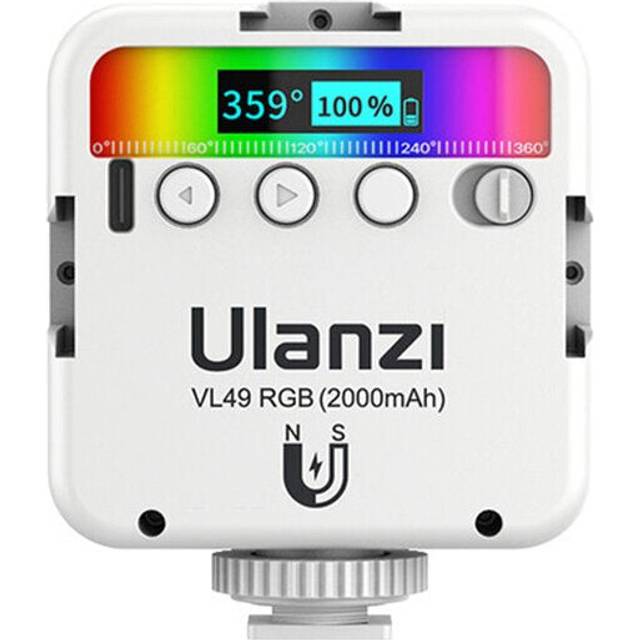 LED Video Light 2500K-9000K with Magnetic Mini Fill Lamp Extend 3 Cold Shoe 2000mAh Type-c Port for Youtube Tik Tok Live Broadcast Photography