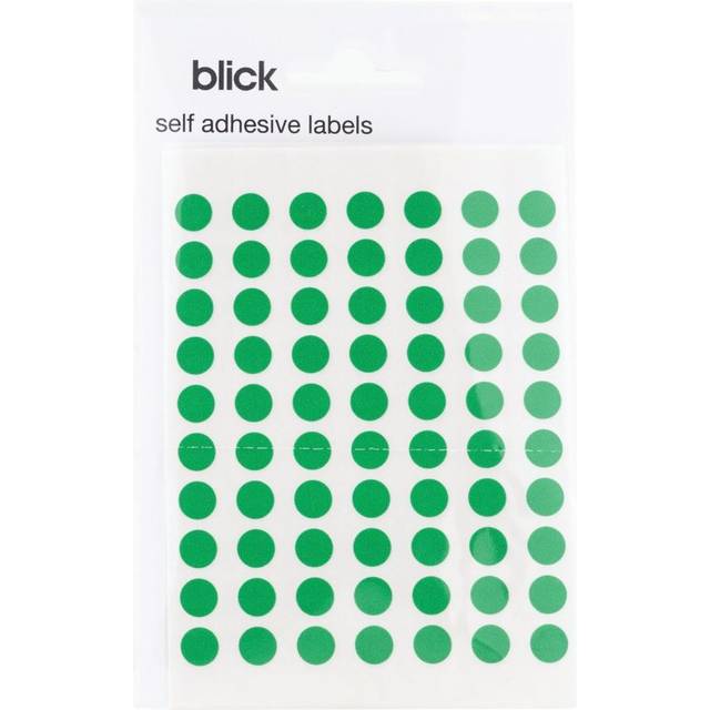 Blick Label 490PC X 8MM Dia Green 002659