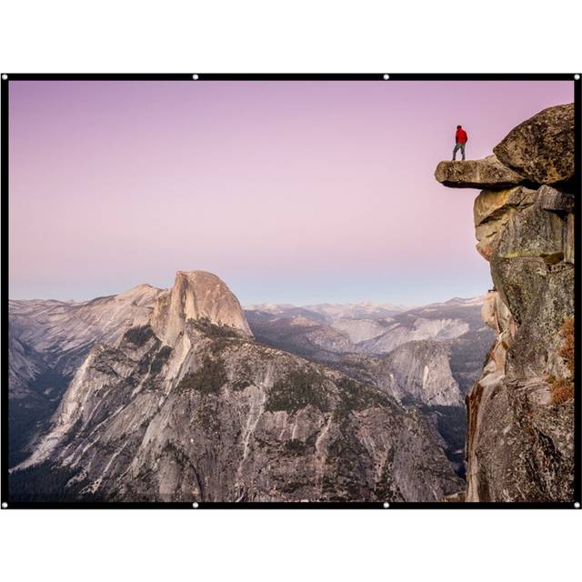 120 inch 4:3 Projector Screen HD Projection Screen Cloth for Home Office Theater Movies Indoors Outdoors