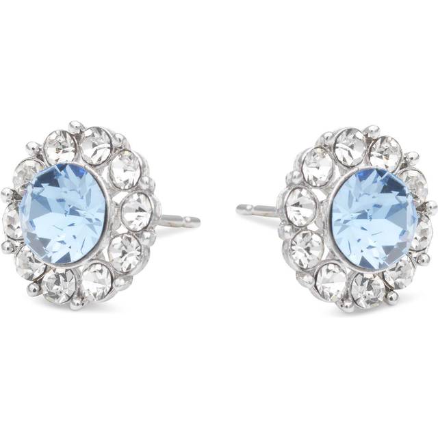 Miss Sofia örhängen light sapphire - Silver / Blå (Ø: 1,1 cm)