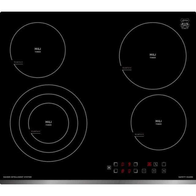 Kaiser Grand Chef 59cm Ceramic Hob | 4 Burner Black Glass Cooktop