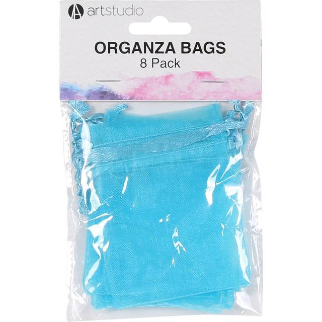 Pack of Eight Art Studio Organza Bags - 7 x 19 x 7 g