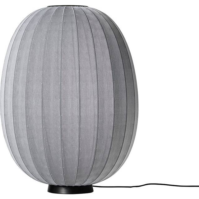 Made By Hand Knit-Wit 65 High Oval Level floor lamp Silver