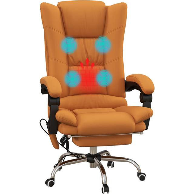Vinsetto Office Chair - Ergonomic Desk Chair with 4-Point Vibration Massage and Lumbar Heating
