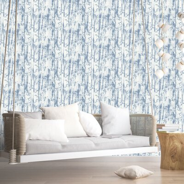 Carbonell 1000cm x 53cm Textured Non-Pasted Roll - Blue