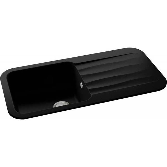 Dune Single Bowl Inset Kitchen Sink - Black (1,000mm L X 500mm W)