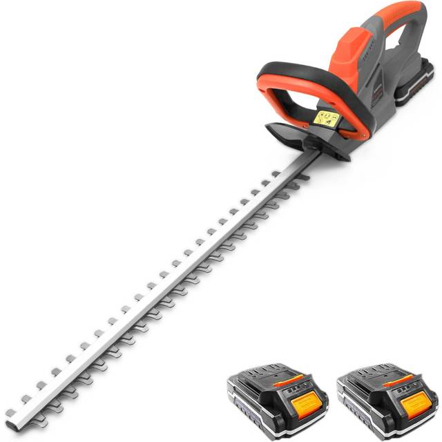 Terratek Cordless Hedge Trimmer Electric 20V Rechargeable Battery x 2 Included