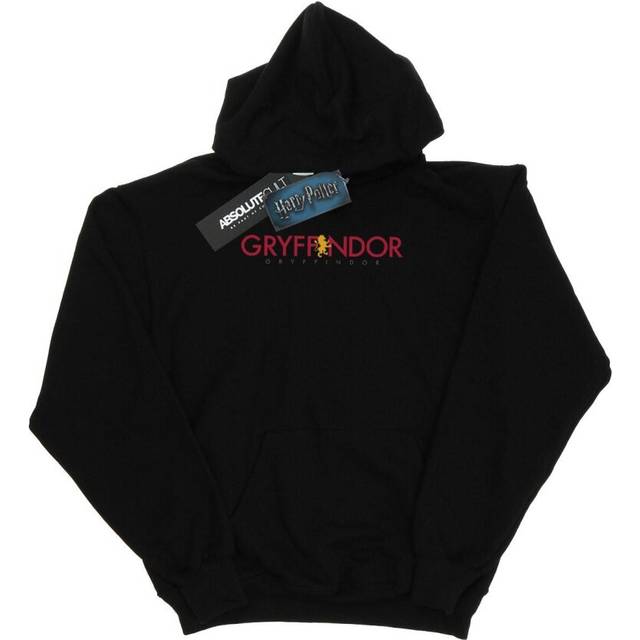 Harry Potter Womens/Ladies Gryffindor Text Hoodie XL svart
