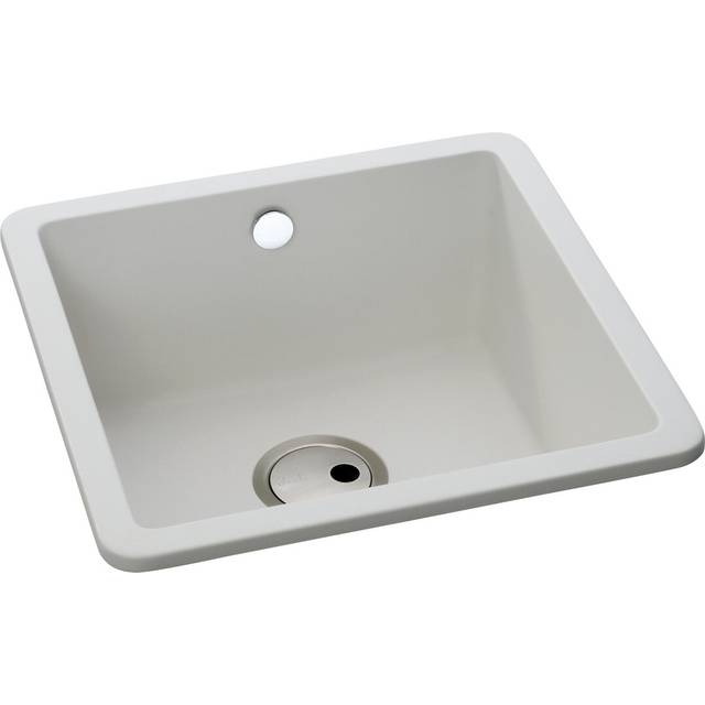 Abode Matrix Sq GR15 1 Bowl Granite Inset/Undermount Sink - White