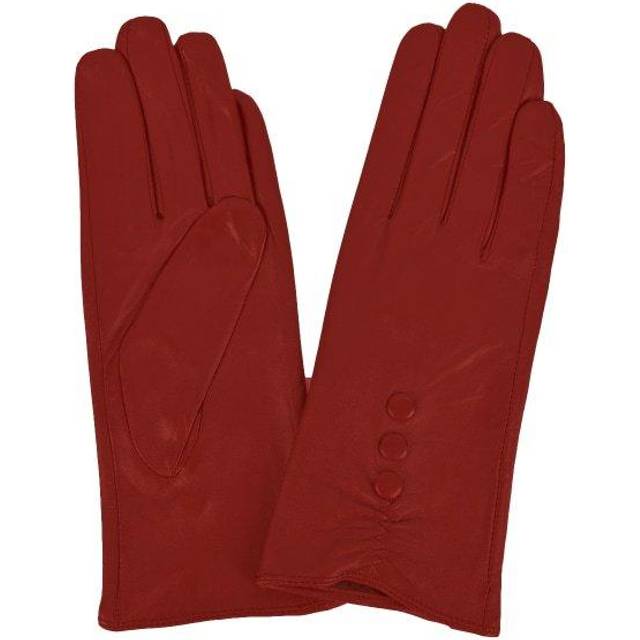 (XL, Cherry) Eastern Counties Leather Womens/Ladies 3 Button Detail Gloves