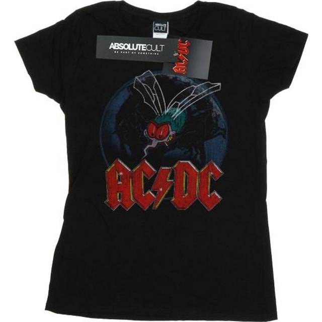 Fly On The Wall Boyfriend Fit Cotton T-Shirt - Black - M