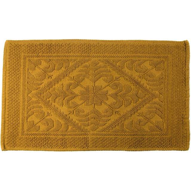 Allure Country House Jacquard Cotton Bath Mat -turmeric