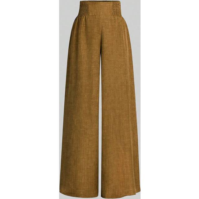 Kvinnors Breda Ben Byxor - Kaki (L,M,S,XL)