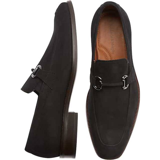 Johnston & Murphy Men's Everett Suede Horsebit Loafers Black - Size: 15 D-Width