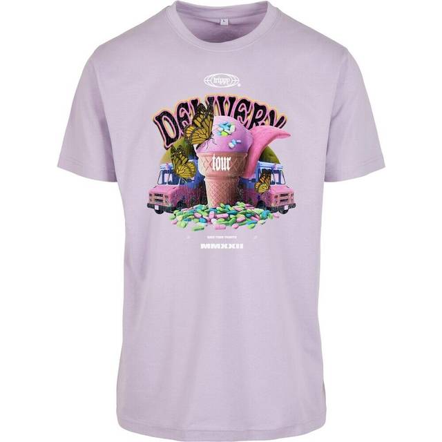 T-shirt Mister Tee Trippy Delivery Tee - Blanc