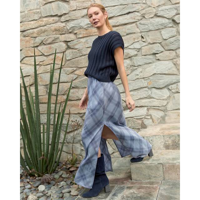 Abigail Plaid Maxi Skirt