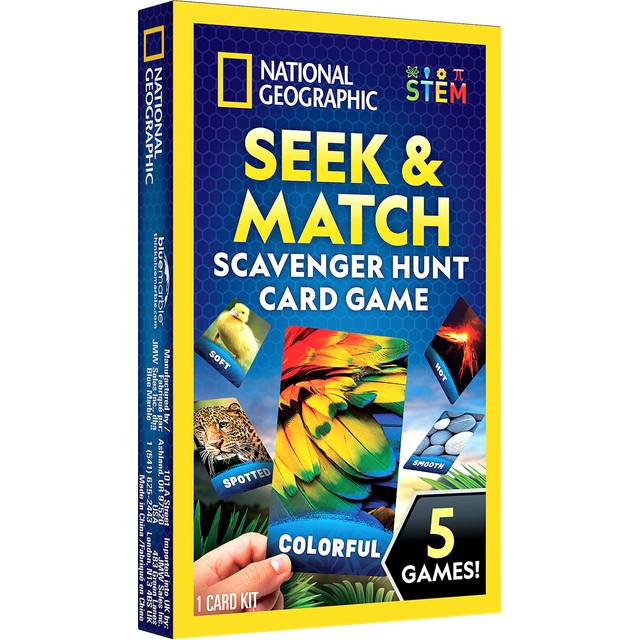 Scavenger Hunt for Kids Card Game - Seek & Match Objects from 40 Jumbo-Sized Cards, Camping Games, Activities for Toddlers, Car Game, Kids Outdoor