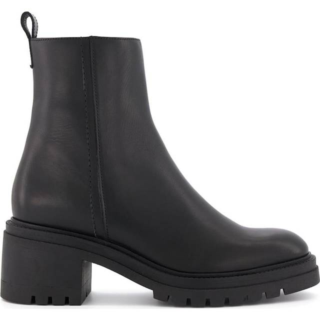 Dune London Possessive Cleated Block-heel Ankle Boots - Black, Black, Size 6, Women