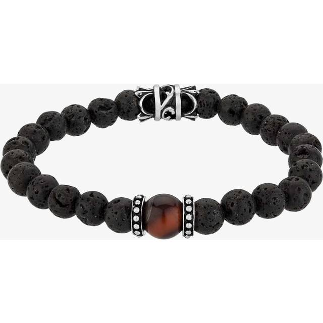 Bourne and Wilde Mens Tigers Eye Bead Bracelet UR04-01 - Brown