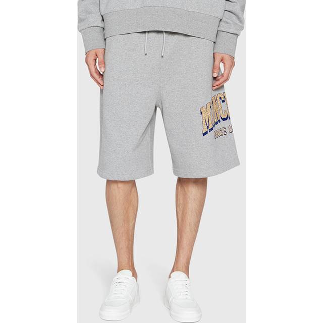 Moncler, Shorts, Herr, S, Bomull, Fleece Shorts med Dragsko - gray (S)