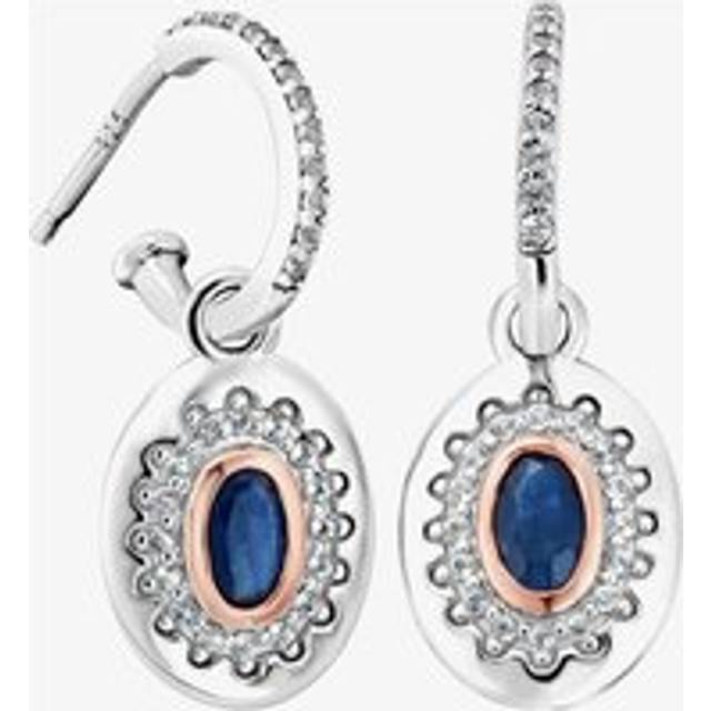 Royal Clogau Sterling Silver Diana Earrings with Sapphires & Topaz - Metallics - One Size