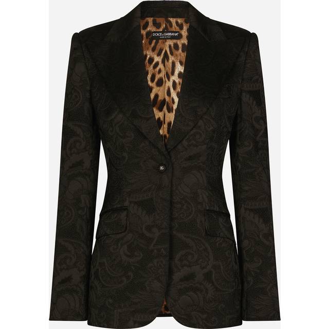 Floral Jacquard Blazer - Black (36 - 38 - 42 - 46)