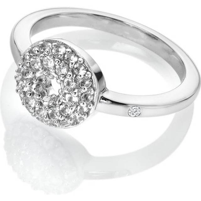 Sterling Silver White Topaz Forever Ring DR245 / Size M