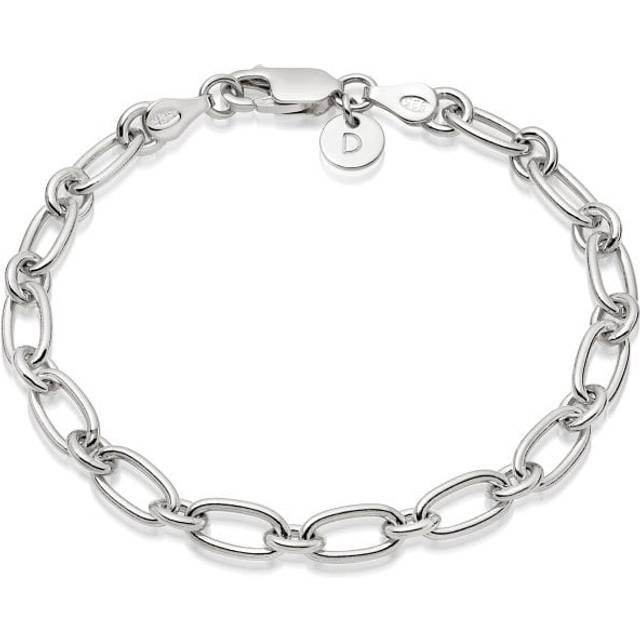 Stacked Linked Chain Sterling Silver Bracelet BRB8004_SLV