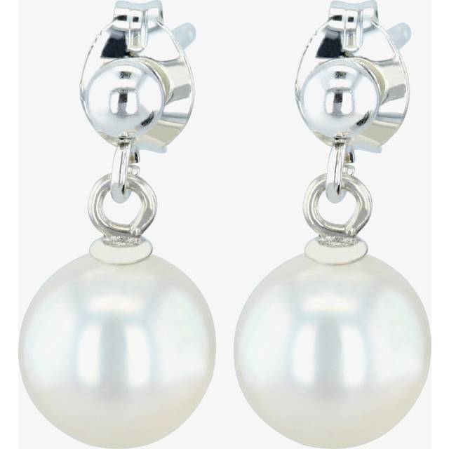 Silver 7 - 7.5mm Freshwater Pearl Drop Earrings EOW6007FW