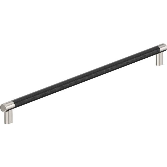 Amerock BP54042PNBBR | Polished Nickel/Black Bronze Appliance Pull | 24 inch (610mm) Center-to-Center Cabinet Handle | Esquire | Furniture Hardware