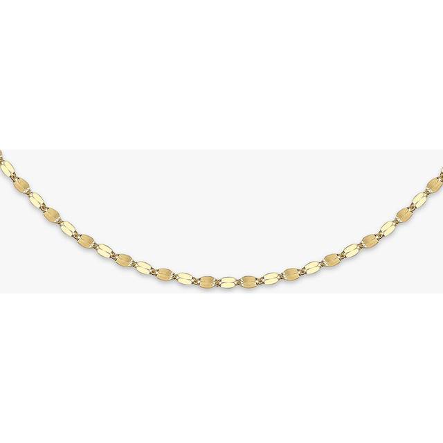 IBB 18ct Gold Forzatina Chain Necklace, Gold