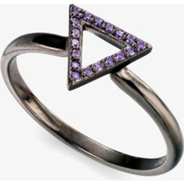 Oxidised Purple Cubic Zirconia Ring R3421M-56 (O 1/2)