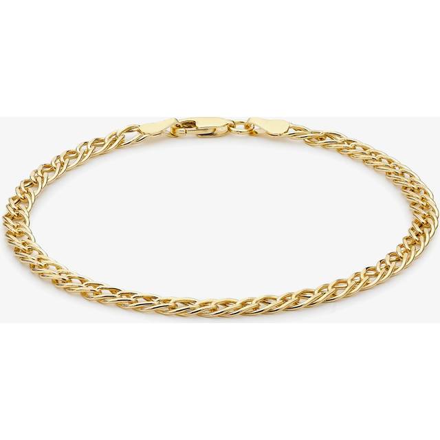9ct Gold 7.5 Inch Double Curb Bracelet 1.23.5832